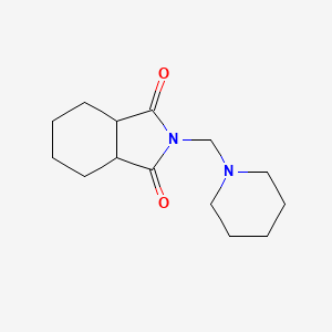 molecular formula C14H22N2O2 B5162729 2-(1-piperidinylmethyl)hexahydro-1H-isoindole-1,3(2H)-dione 