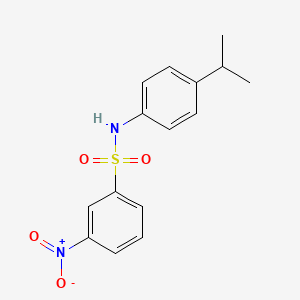 molecular formula C15H16N2O4S B5162806 N-(4-isopropylphenyl)-3-nitrobenzenesulfonamide 