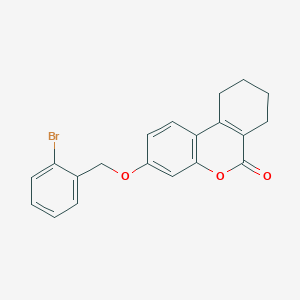 3-[(2-bromobenzyl)oxy]-7,8,9,10-tetrahydro-6H-benzo[c]chromen-6-one