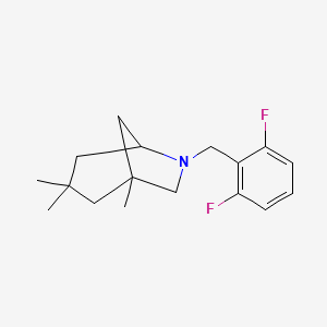 6-(2,6-difluorobenzyl)-1,3,3-trimethyl-6-azabicyclo[3.2.1]octane