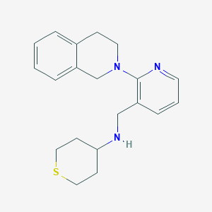 N-{[2-(3,4-dihydro-2(1H)-isoquinolinyl)-3-pyridinyl]methyl}tetrahydro-2H-thiopyran-4-amine