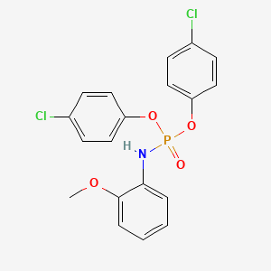 molecular formula C19H16Cl2NO4P B5162864 bis(4-chlorophenyl) (2-methoxyphenyl)amidophosphate 