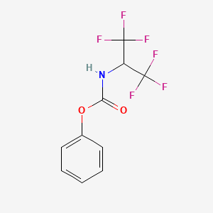molecular formula C10H7F6NO2 B5162893 phenyl [2,2,2-trifluoro-1-(trifluoromethyl)ethyl]carbamate 