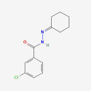 3-chloro-N'-cyclohexylidenebenzohydrazide