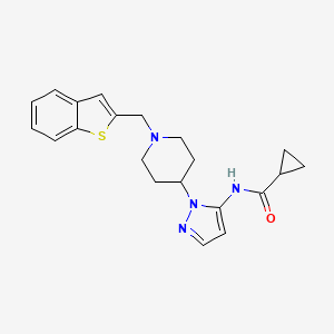 N-{1-[1-(1-benzothien-2-ylmethyl)-4-piperidinyl]-1H-pyrazol-5-yl}cyclopropanecarboxamide