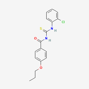 N-{[(2-chlorophenyl)amino]carbonothioyl}-4-propoxybenzamide