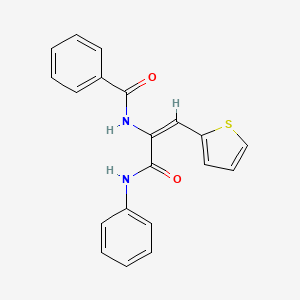 N-[1-(anilinocarbonyl)-2-(2-thienyl)vinyl]benzamide