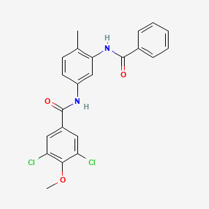 N-[3-(benzoylamino)-4-methylphenyl]-3,5-dichloro-4-methoxybenzamide