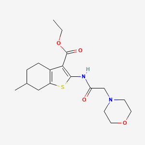 ethyl 6-methyl-2-[(4-morpholinylacetyl)amino]-4,5,6,7-tetrahydro-1-benzothiophene-3-carboxylate