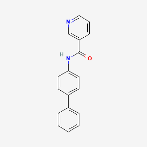 molecular formula C18H14N2O B5163080 N-4-biphenylylnicotinamide 