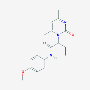 2-(4,6-dimethyl-2-oxo-1(2H)-pyrimidinyl)-N-(4-methoxyphenyl)butanamide