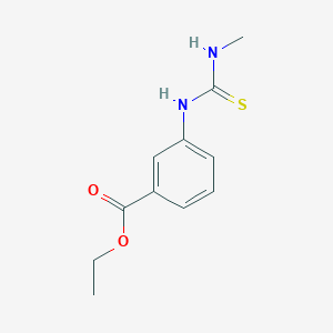 molecular formula C11H14N2O2S B5163107 ethyl 3-{[(methylamino)carbonothioyl]amino}benzoate 