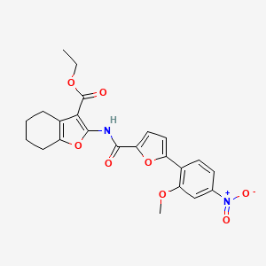 ethyl 2-{[5-(2-methoxy-4-nitrophenyl)-2-furoyl]amino}-4,5,6,7-tetrahydro-1-benzofuran-3-carboxylate