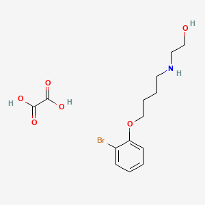 2-{[4-(2-bromophenoxy)butyl]amino}ethanol ethanedioate (salt)