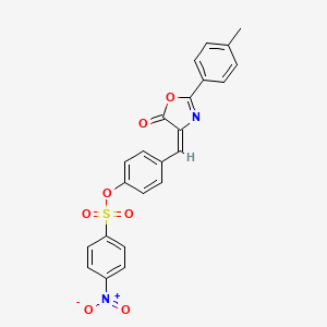 4-{[2-(4-methylphenyl)-5-oxo-1,3-oxazol-4(5H)-ylidene]methyl}phenyl 4-nitrobenzenesulfonate