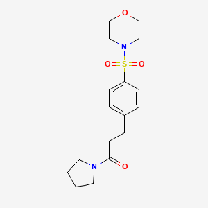 4-({4-[3-oxo-3-(1-pyrrolidinyl)propyl]phenyl}sulfonyl)morpholine