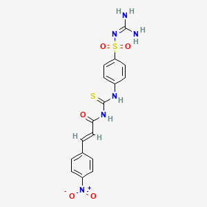 N-({[4-({[amino(imino)methyl]amino}sulfonyl)phenyl]amino}carbonothioyl)-3-(4-nitrophenyl)acrylamide