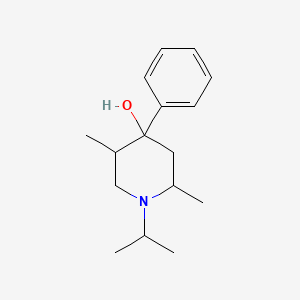 molecular formula C16H25NO B5163192 1-isopropyl-2,5-dimethyl-4-phenyl-4-piperidinol 
