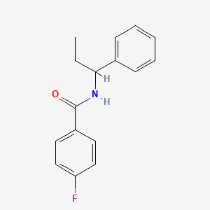 4-fluoro-N-(1-phenylpropyl)benzamide