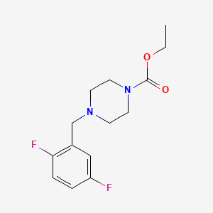 ethyl 4-(2,5-difluorobenzyl)-1-piperazinecarboxylate