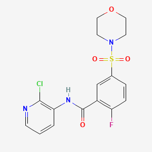 N-(2-chloro-3-pyridinyl)-2-fluoro-5-(4-morpholinylsulfonyl)benzamide