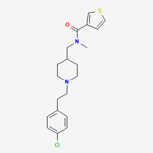 N-({1-[2-(4-chlorophenyl)ethyl]-4-piperidinyl}methyl)-N-methyl-3-thiophenecarboxamide