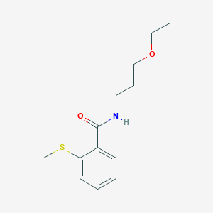 N-(3-ethoxypropyl)-2-(methylthio)benzamide