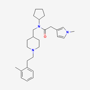 N-cyclopentyl-N-({1-[2-(2-methylphenyl)ethyl]-4-piperidinyl}methyl)-2-(1-methyl-1H-pyrrol-3-yl)acetamide