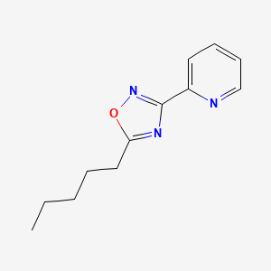 molecular formula C12H15N3O B5163305 2-(5-pentyl-1,2,4-oxadiazol-3-yl)pyridine 