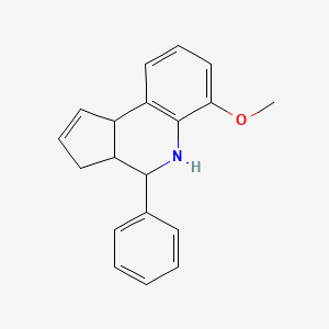 molecular formula C19H19NO B5163319 6-methoxy-4-phenyl-3a,4,5,9b-tetrahydro-3H-cyclopenta[c]quinoline 