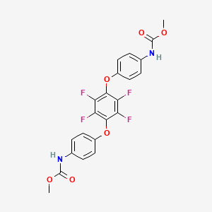 molecular formula C22H16F4N2O6 B5163361 dimethyl [(2,3,5,6-tetrafluoro-1,4-phenylene)bis(oxy-4,1-phenylene)]biscarbamate 