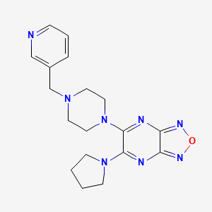 5-[4-(3-pyridinylmethyl)-1-piperazinyl]-6-(1-pyrrolidinyl)[1,2,5]oxadiazolo[3,4-b]pyrazine