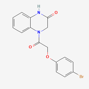 4-[(4-bromophenoxy)acetyl]-3,4-dihydro-2(1H)-quinoxalinone