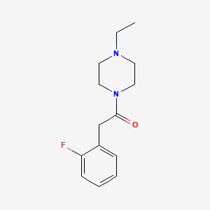 molecular formula C14H19FN2O B5163396 1-ethyl-4-[(2-fluorophenyl)acetyl]piperazine 