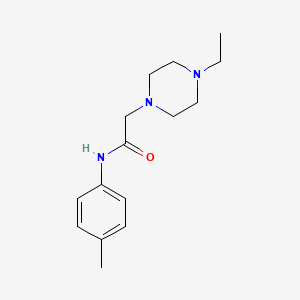 2-(4-ethyl-1-piperazinyl)-N-(4-methylphenyl)acetamide