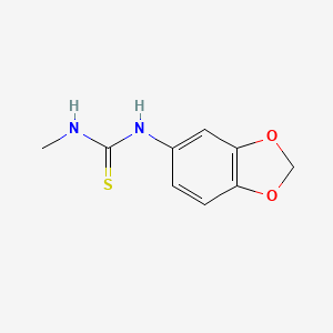 molecular formula C9H10N2O2S B5163442 N-1,3-benzodioxol-5-yl-N'-methylthiourea 