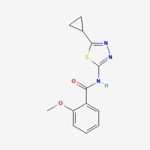 N-(5-cyclopropyl-1,3,4-thiadiazol-2-yl)-2-methoxybenzamide
