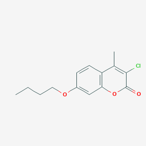 molecular formula C14H15ClO3 B5163535 7-butoxy-3-chloro-4-methyl-2H-chromen-2-one 