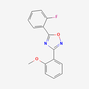 5-(2-fluorophenyl)-3-(2-methoxyphenyl)-1,2,4-oxadiazole