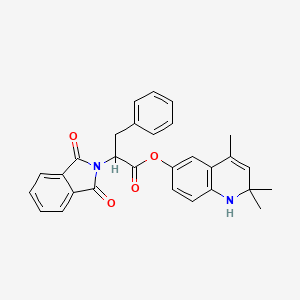 2,2,4-trimethyl-1,2-dihydro-6-quinolinyl 2-(1,3-dioxo-1,3-dihydro-2H-isoindol-2-yl)-3-phenylpropanoate