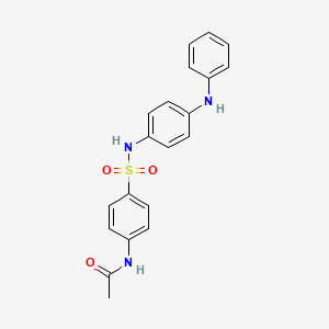 molecular formula C20H19N3O3S B5163576 N-(4-{[(4-anilinophenyl)amino]sulfonyl}phenyl)acetamide CAS No. 5797-20-6