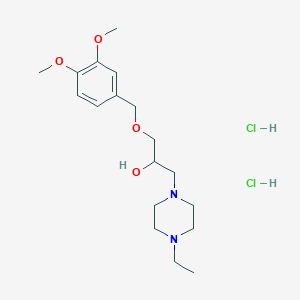 1-[(3,4-dimethoxybenzyl)oxy]-3-(4-ethyl-1-piperazinyl)-2-propanol dihydrochloride