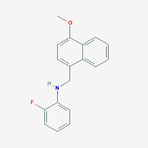 (2-fluorophenyl)[(4-methoxy-1-naphthyl)methyl]amine