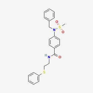 4-[benzyl(methylsulfonyl)amino]-N-[2-(phenylthio)ethyl]benzamide