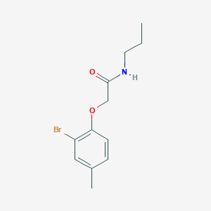 2-(2-bromo-4-methylphenoxy)-N-propylacetamide