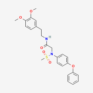 N~1~-[2-(3,4-dimethoxyphenyl)ethyl]-N~2~-(methylsulfonyl)-N~2~-(4-phenoxyphenyl)glycinamide