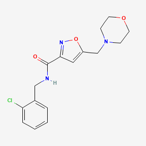 N-(2-chlorobenzyl)-5-(4-morpholinylmethyl)-3-isoxazolecarboxamide