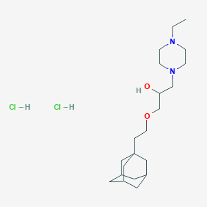 1-[2-(1-adamantyl)ethoxy]-3-(4-ethyl-1-piperazinyl)-2-propanol dihydrochloride