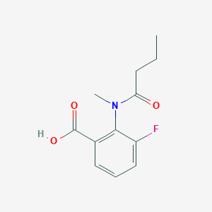 2-[butyryl(methyl)amino]-3-fluorobenzoic acid