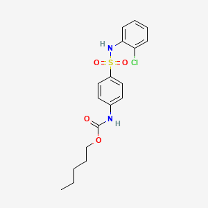 pentyl (4-{[(2-chlorophenyl)amino]sulfonyl}phenyl)carbamate